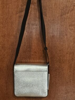 MK Silver Crossbody Shoulder Bag
